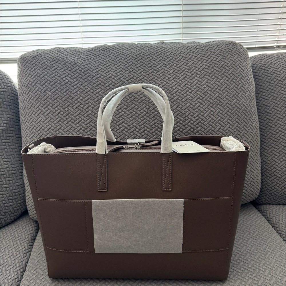 Calpak Haven 16" Laptop Tote Bag - Espresso - Picture 3 of 7